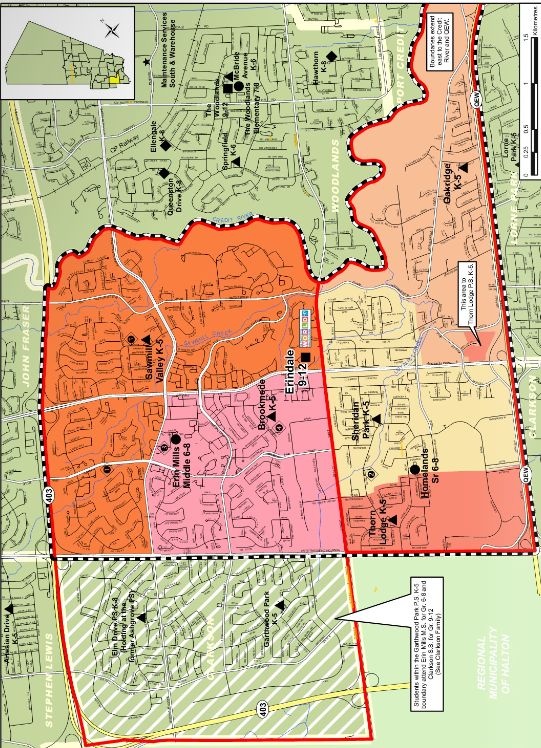 erindale school boundary map
